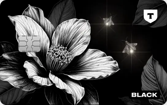 Карта с цветком, Тинькофф