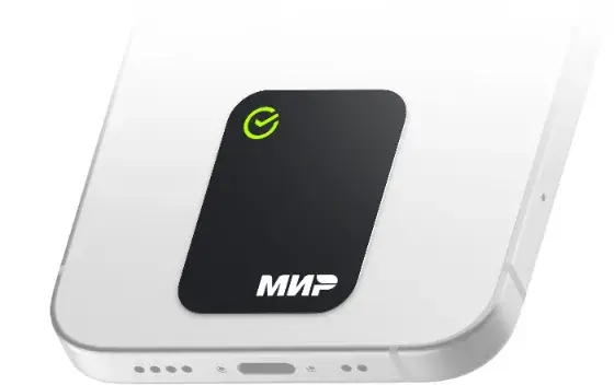 Черный стикер пэй Сбербанк