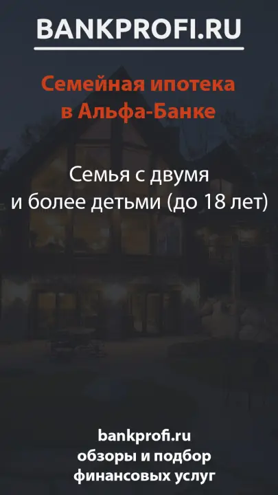 Семья с двумя и более детьми (до 18 лет)