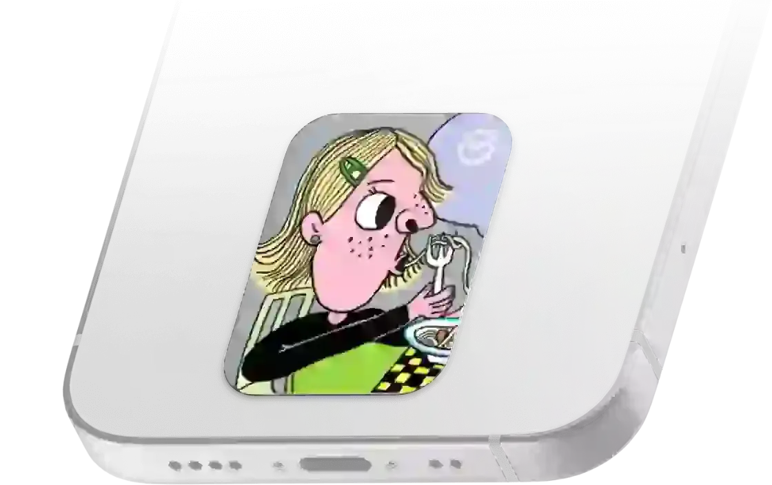 Детский стикер Сбер, дизайн 2