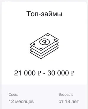 Лучшие займы от 21 000 до 30 000