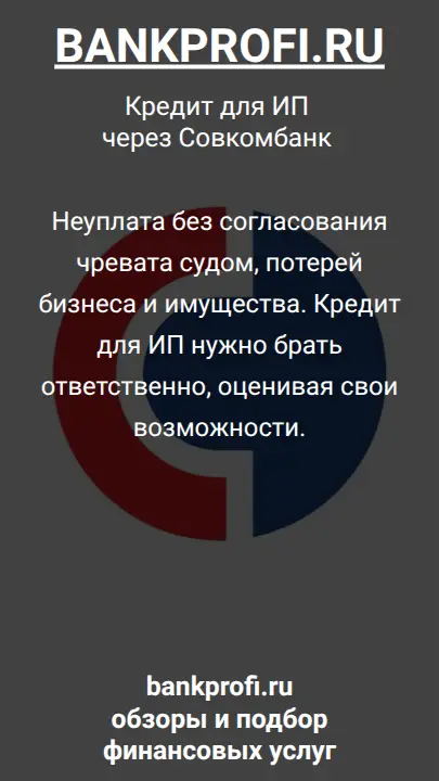 Неуплата без согласования чревата судом, потерей бизнеса и имущества. Кредит для ИП нужно брать ответственно, оценивая свои возможности.