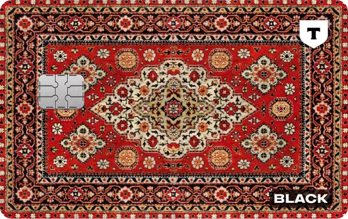 Карта с дизайном Ковер