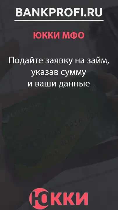 Подайте заявку на займ, указав сумму и ваши данные