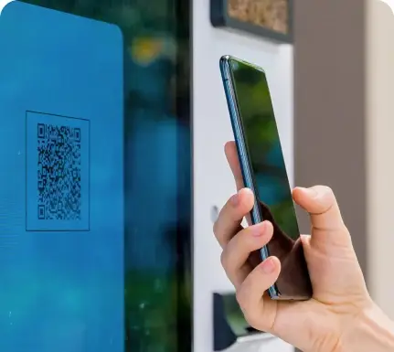 Универсальный QR на терминале самообслуживания