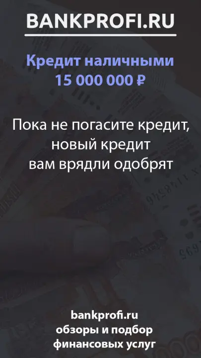 Пока не погасите кредит, новый кредит вам врядли одобрят