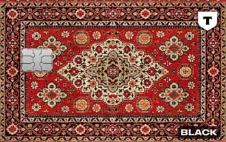 Дизайн Т-Банк карты ковер