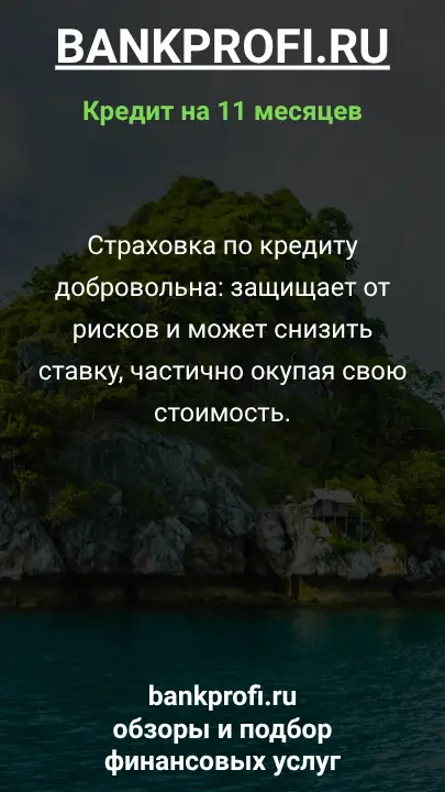 Страховка по кредиту добровольна: защищает от рисков и может снизить ставку, частично окупая свою стоимость.
