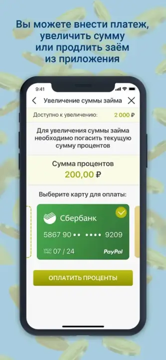 Приложение МКК Срочно деньги, скрин 5