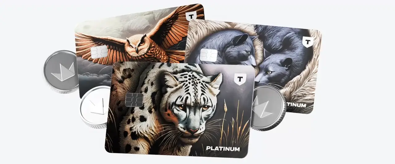 Светящиеся кредитки Т-Банк (Тинькофф)