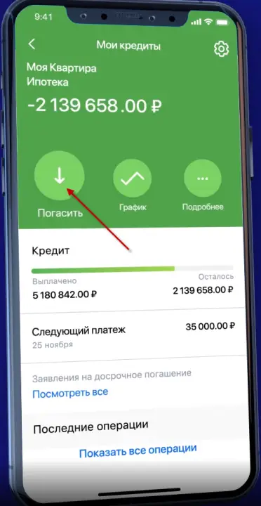 Частичное досрочное погашение