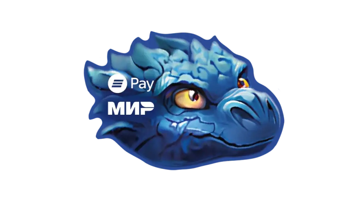 Дизайн стикера ВТБ со Змеем Горынычем