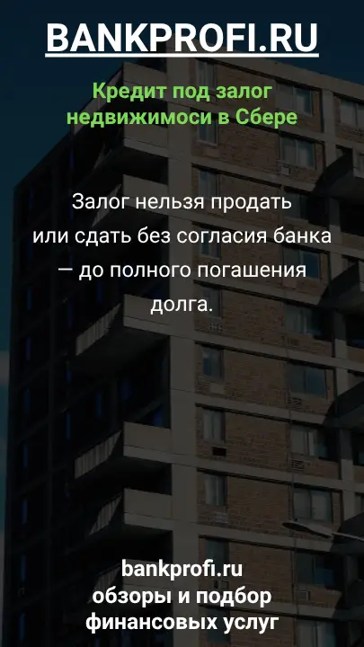Залог нельзя продать или сдать без согласия банка — до полного погашения долга.