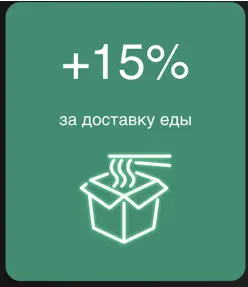 Кешбэк по акции на доставку еды