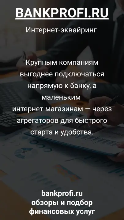 Крупным компаниям выгоднее подключаться напрямую к банку, а маленьким интернет-магазинам — через агрегаторов для быстрого старта и удобства.