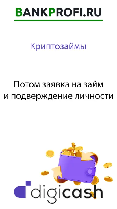 Потом заявка на займ и подверждение личности