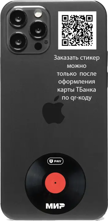 Мини карта в форме виниловой пластины