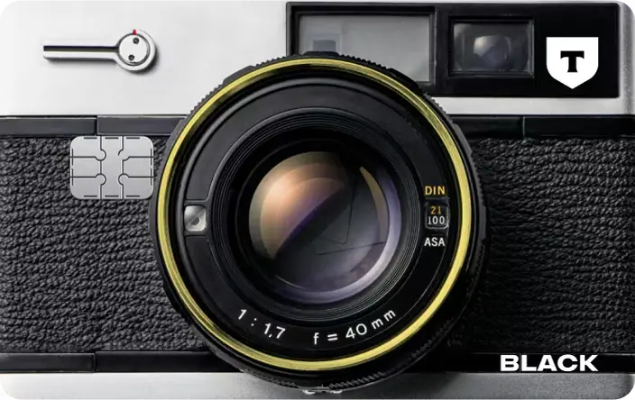Дизайн Тинькофф блэк, фотоаппарат