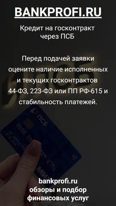 Перед подачей заявки оцените наличие исполненных и текущих госконтрактов 44-ФЗ, 223-ФЗ или ПП РФ-615 и стабильность платежей.