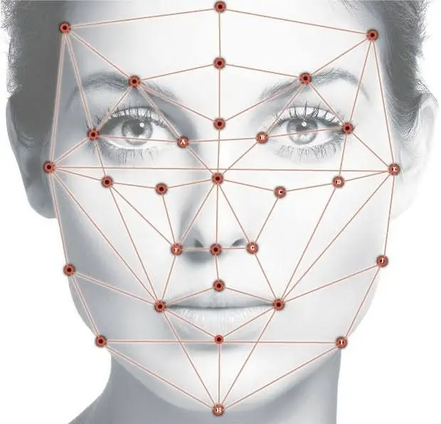 Биометрические данные лица человека