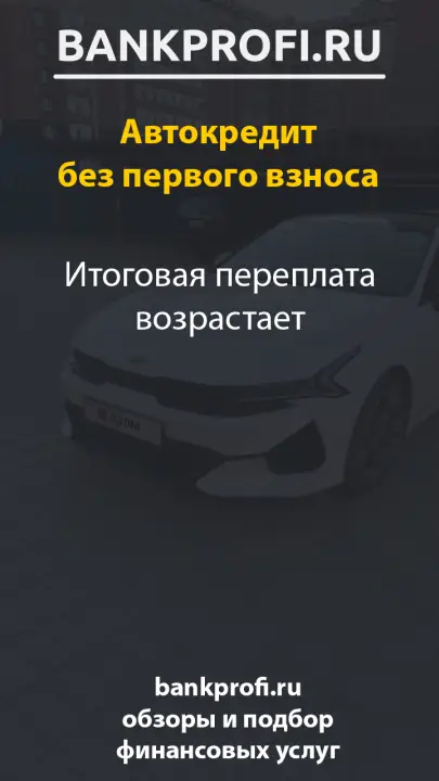 Итоговая переплата возрастает