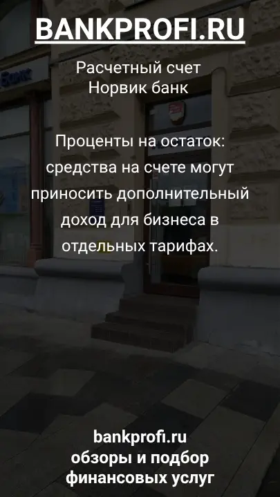 Проценты на остаток: средства на счете могут приносить дополнительный доход для бизнеса в отдельных тарифах.