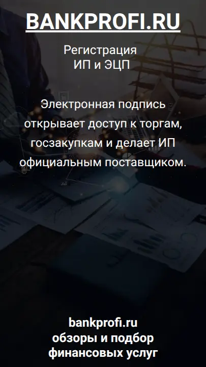 Электронная подпись открывает доступ к торгам, госзакупкам и делает ИП официальным поставщиком.