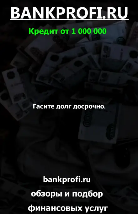 Гасите долг досрочно.