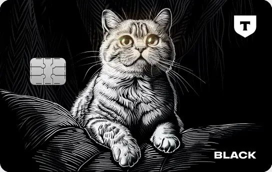 Карта с котом со светящимися глазами Карта с котом со светящимися глазами