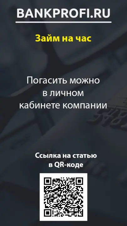 Погасить можно в личном кабинете компании