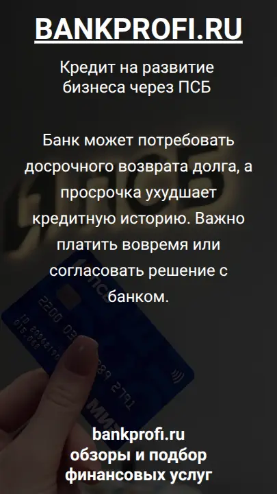 Банк может потребовать досрочного возврата долга, а просрочка ухудшает кредитную историю. Важно платить вовремя или согласовать решение с банком.