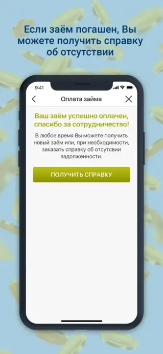 Приложение МКК Срочно деньги, скрин 1