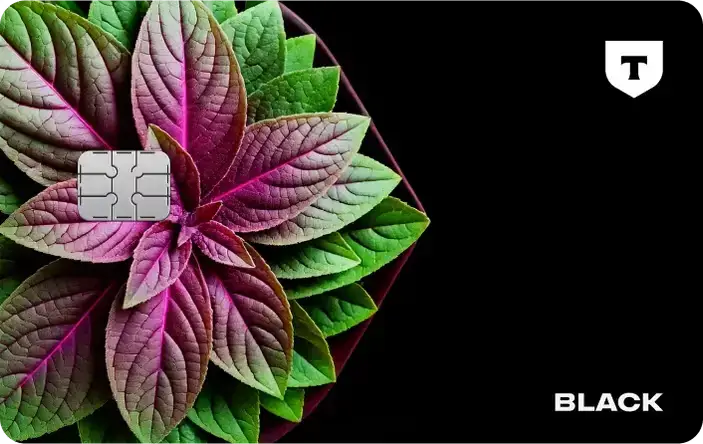 Карта с картинкой мяты и запахом дикой мяты, Тинькофф