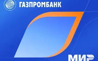 Дизайн Платежный стикер Газпромбанк